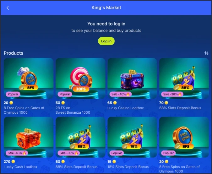 DK88 King Wallet screen displaying VIP reward balance